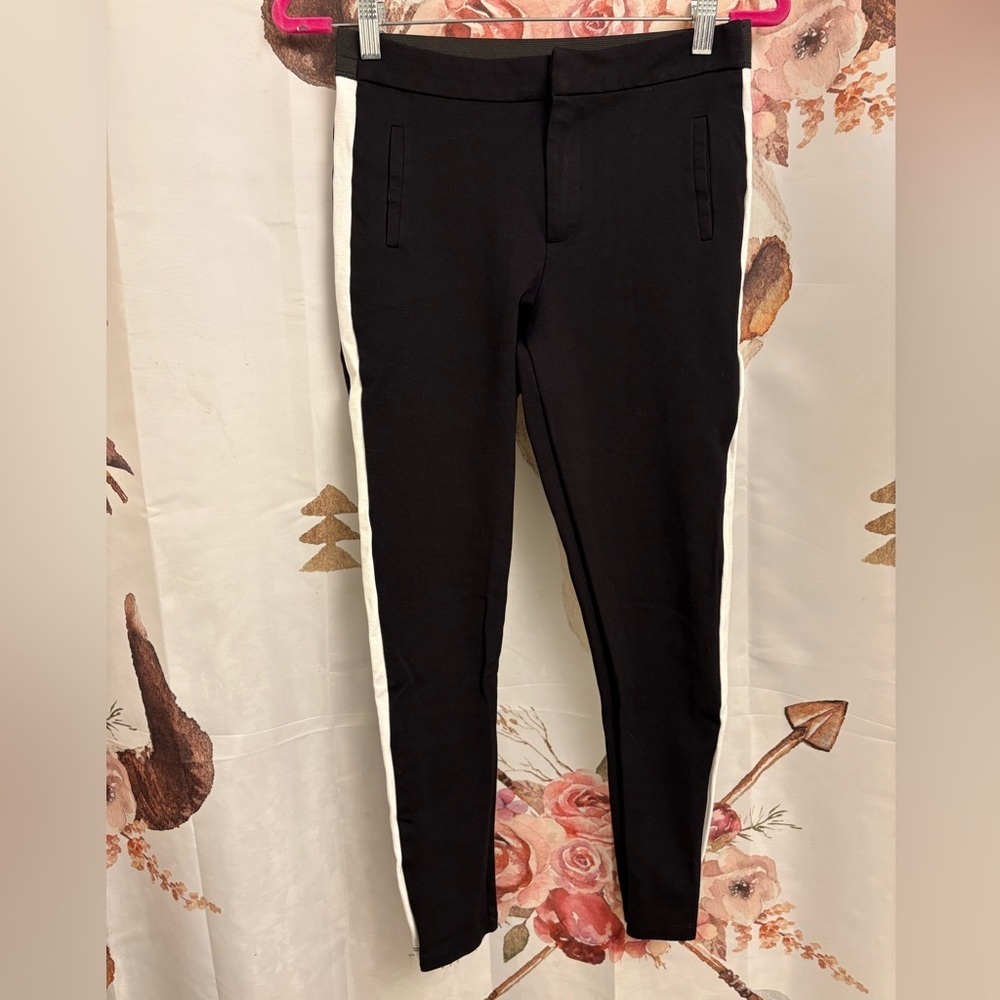 Medium Black pants with White Side Stripes​​​